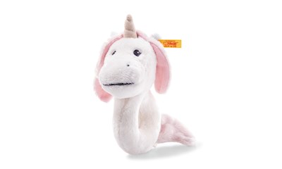 Unica Babe Einhorn Greifring mit Rassel weiss 14cm