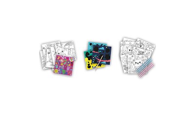 Spezial Malbuch Diamanten mit Mosaik, Kratzbilder und Stickers