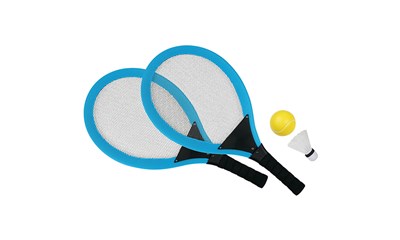 Jumbo Federball-Set 2 Schläger mit 1 Ball und 1 Federball, 28x54cm