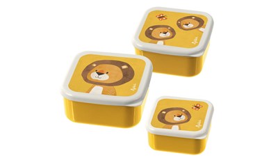 Snackboxen 3er-Set Löwe Little Forest Friends