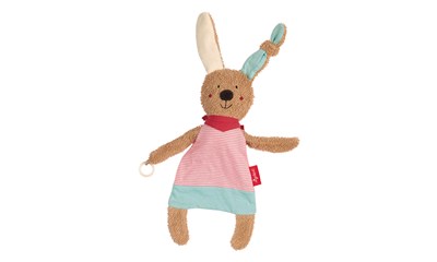 Schnuller-Schnuffeltuch Hase pink