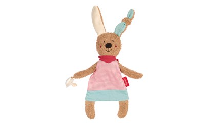 Schnuller-Schnuffeltuch Hase pink