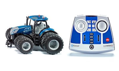 New Holland T7.315 mit Doppelreifen, Bluetooth App-Steuerung und Fernsteuer-1:32