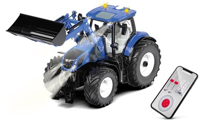 New Holland mit Frontlader App-Steuerung