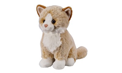 Katze beige sitzend 25cm