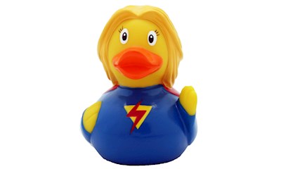 Badeente Superfrau