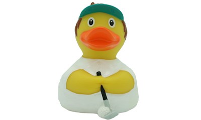 Badeente Golfer