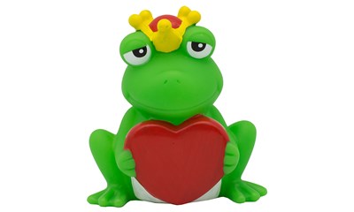 Badeente Frosch mit Herz 7.5 x 8.5cm Badeente