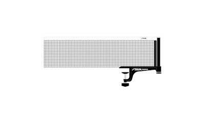 TT-Netz Match Garnitur Tischtennis, Netz schwarz / Nylon, Pfosten mit Schrauben