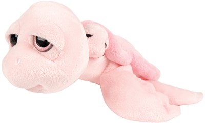 Schildkröte rosa 24cm mit Baby Baby mit Quietfunktion Mummy