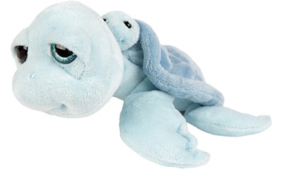 Schildkröte blau 24cm mit Baby Baby mit Quietfunktion Daddy