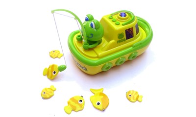 Angelspiel Katze und Frosch