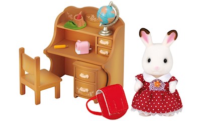 Chocolate Rabbit Sister & Desk
