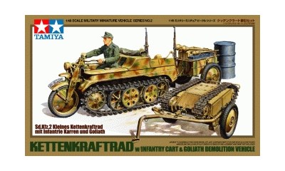 Kettenkraftrad, Anhänger und Goliath