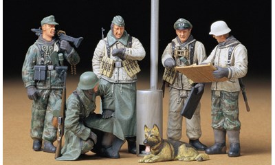 Plastikmodell Deutsche Soldatengruppe 'Befehlsausga'