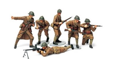 Plastikmodell WWII French Infantry Set