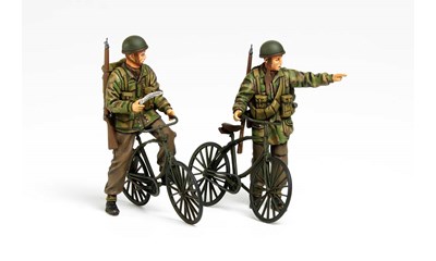 Plastikmodell British Paratroopers & Bicycles Set