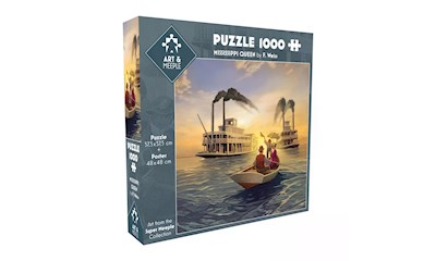 Art&Meeple Puzzle: Mississippi Queen