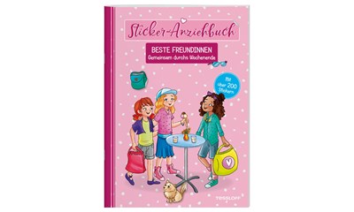 Sticker-Anziehbuch Wochen- ende, 24 Seiten, 22x30 cm, 200 Sticker, ab 6 Jahren