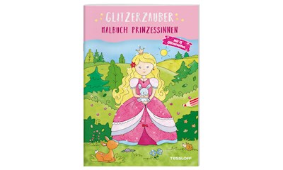 Malblock Prinzessinnen GZ Glitzerzauber, 64 Seiten, 21x14 cm, ab 5 Jahren
