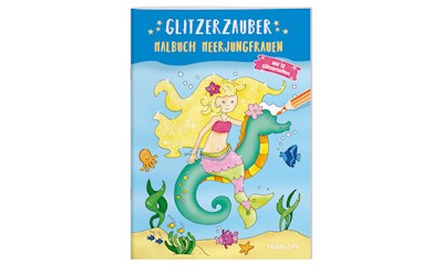 Malblock Meerjungfrauen GZ Glitzerzauber, 64 Seiten, 21x14 cm, ab 5 Jahren
