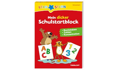 Mein dicker Schulstartblock Buchstaben, Zahlen, Konzen- tration, 216 S., ab 5 Ja