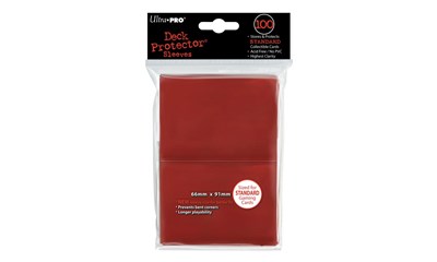 Red Deck Protector Standard (100) NEW SIZE