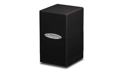 Satin Tower Deck Box - Black