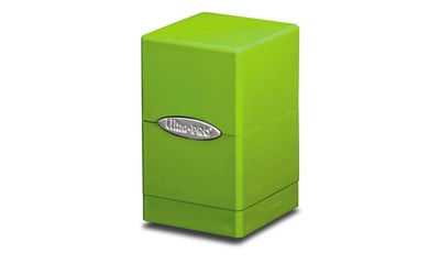 Satin Tower Deck Box - Lime Green