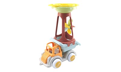 Sandmühle mit Kipplastwagen Ecoline, aus Kunststoff in Geschenkkarton