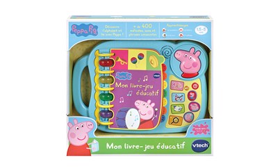 Vtech Peppa Pig - Mon livre-jeu éducatif Französisch, inkl. 2x AA