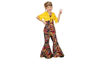 Hippie Franse Gr.140 3-teilig, Hose, Oberteil und Stirnband