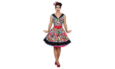 Pop Art Kleid, Gr.38 1-teilig, Polyester