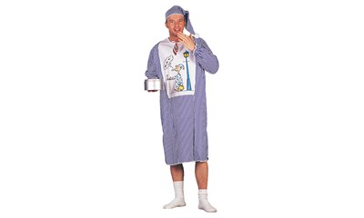 Schlafwandler, Gr.50 2-teilig, Nachthemd und Mütze, Polyester