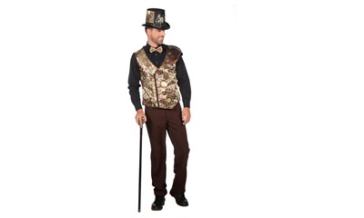 Weste Steampunk, Gr.48 1-teilig