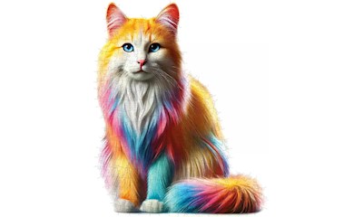 Regenbogenkatze
