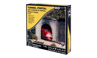 H0-Spur Tunnelportal   eingl. Beton