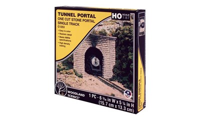 H0-Spur Tunnelportal   1-Gl geschnittener Stein