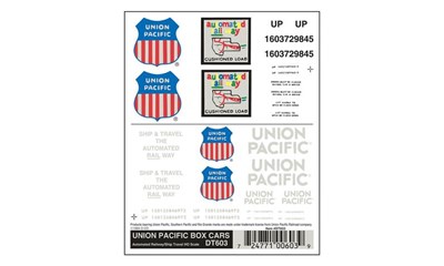 Union Pacific Güterwagenbeschriftung H0