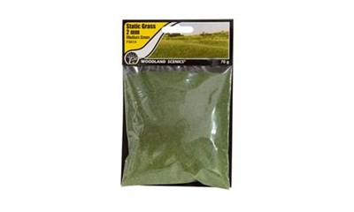 2mm Static Grass Medium Green