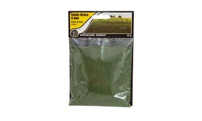 4mm Static Grass Dark Green