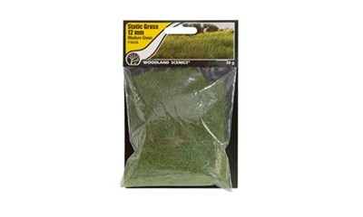 12mm Static Grass Medium Green