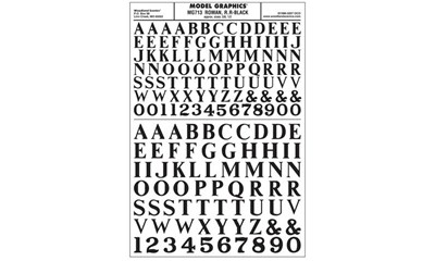 Zahlen& Buchstaben, schwarz