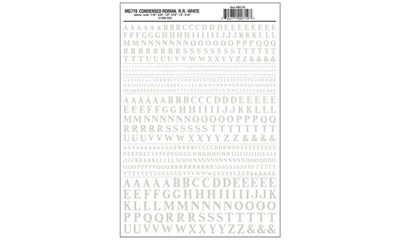 Buchstaben, eng, weiss
