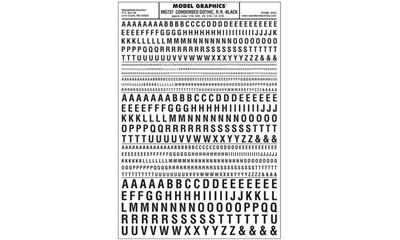Buchstaben, eng, schwarz