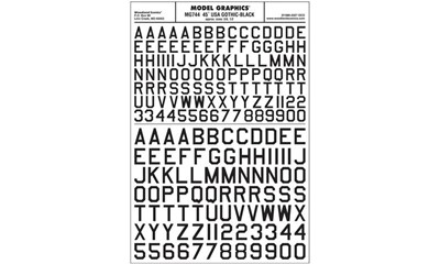 Buchstaben & Zahlen  amerikanischer schwarz