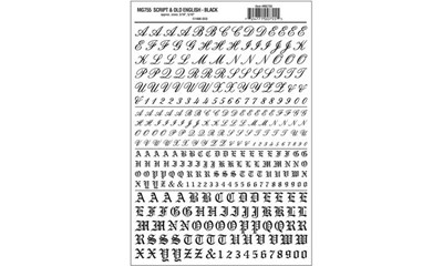 Buchstaben & Zahlen, Altengl. + Schreibschr.