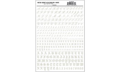 Buchstaben & Zahlen, Altengl. + Schreibschr., w.
