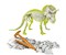 Ausgrabungs-Set Triceratops  fluoreszierend