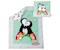 Puppen-Bettdecke Pinguin Pünktchen, 44x34 cm, Kissen 16x16 cm